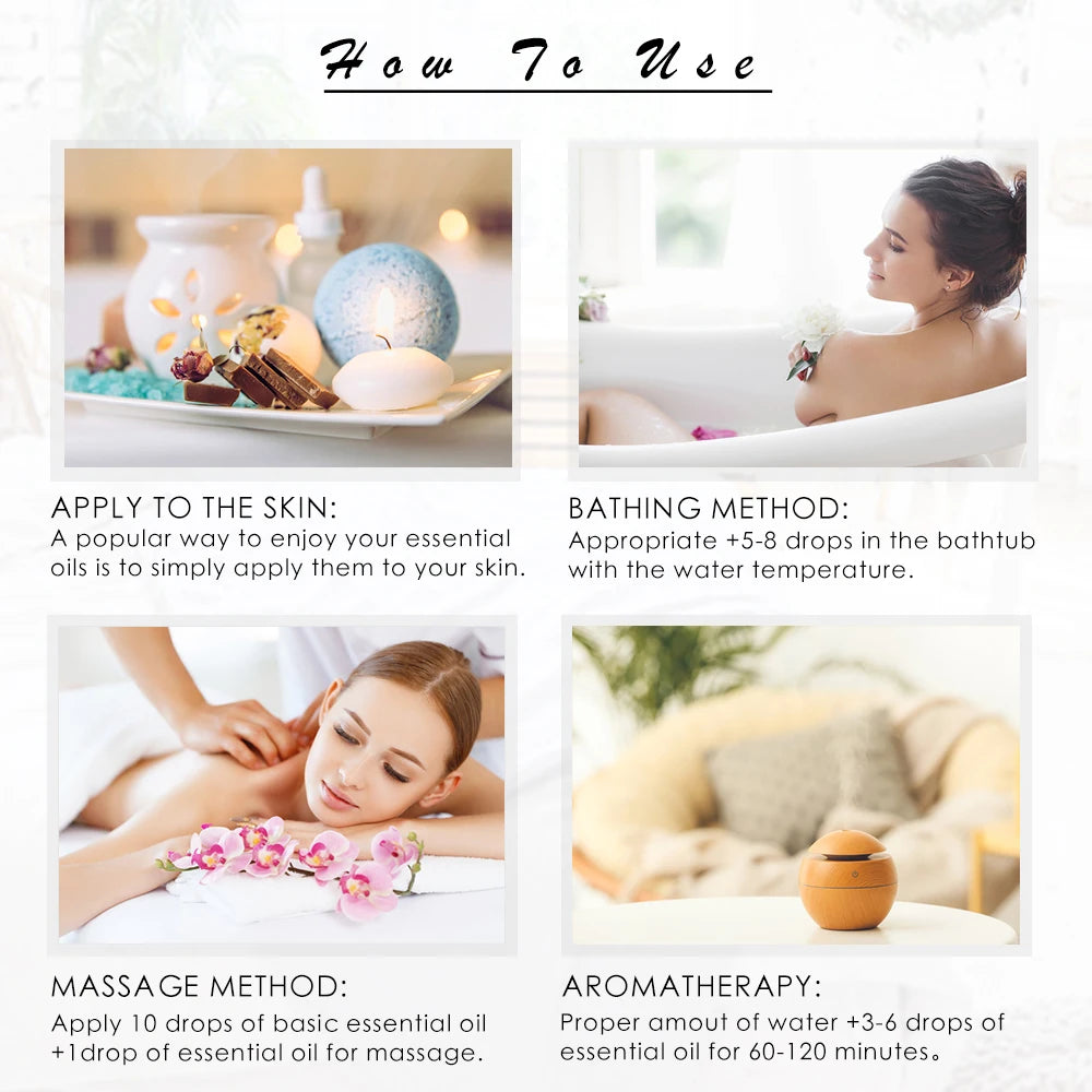 100ml Lavender Essential Oil Pure Natural Essential Oils for Help Sleeping Relaxing Diffuser Aroma Oil Rose Bergamot Ylang Ylang - ScalpX