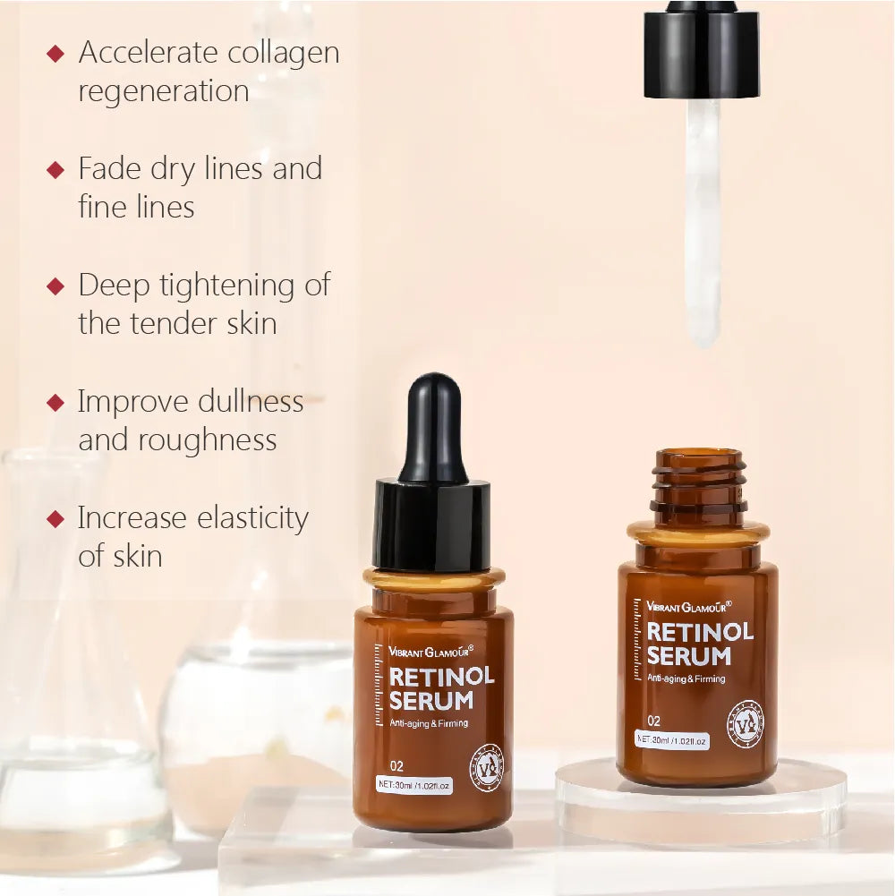 Retinol Face Serum Moisturizing Whitening Firming Fade Fine Lines Anti-wrinkle Anti-aging Deep Care Essence 30ML - Scalpx