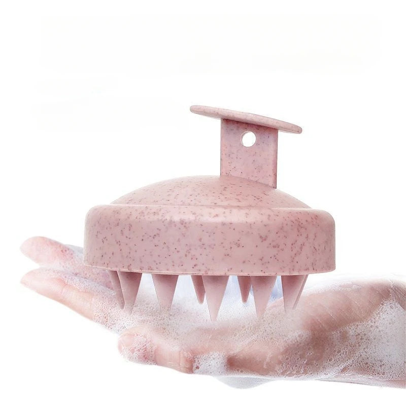 Silicone Shampoo Brush Head Scalp Massage Comb Hair Washing Comb Body Massage Brush Bath Shower Brush Salon Hairdressing Tool - Scalpx