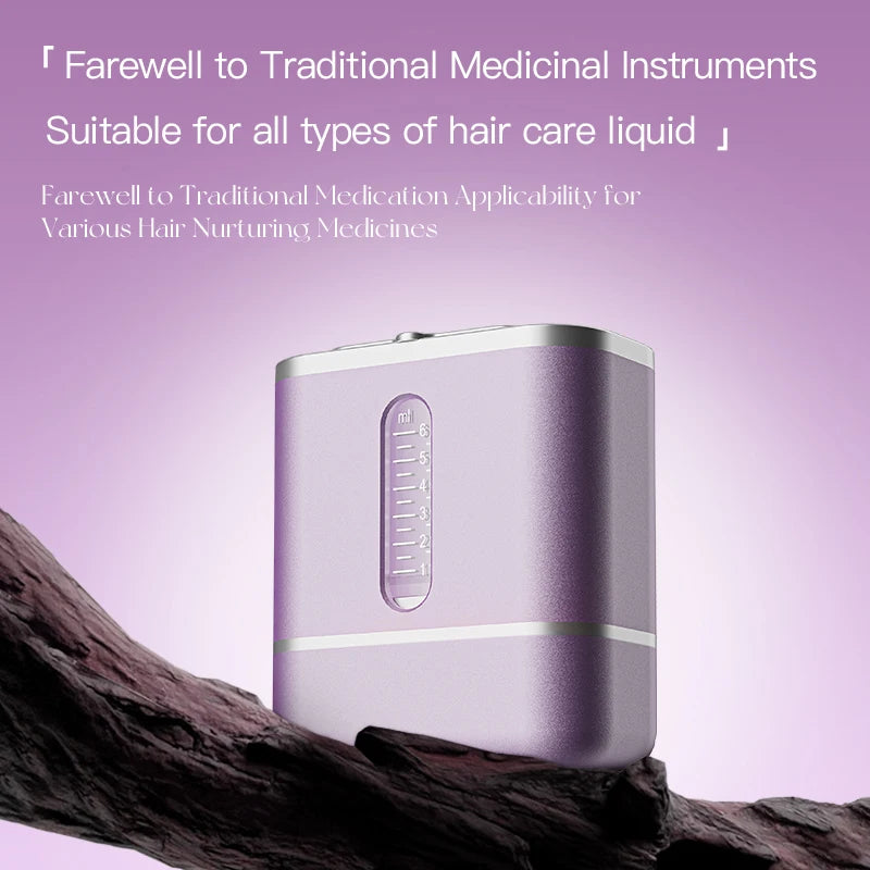 Lobemoky Scalp Massager Cow Horn Massage Comb Red Light Essence Oil Applicator Promote Hair Growth Portable Hair Guid Comb - Scalpx