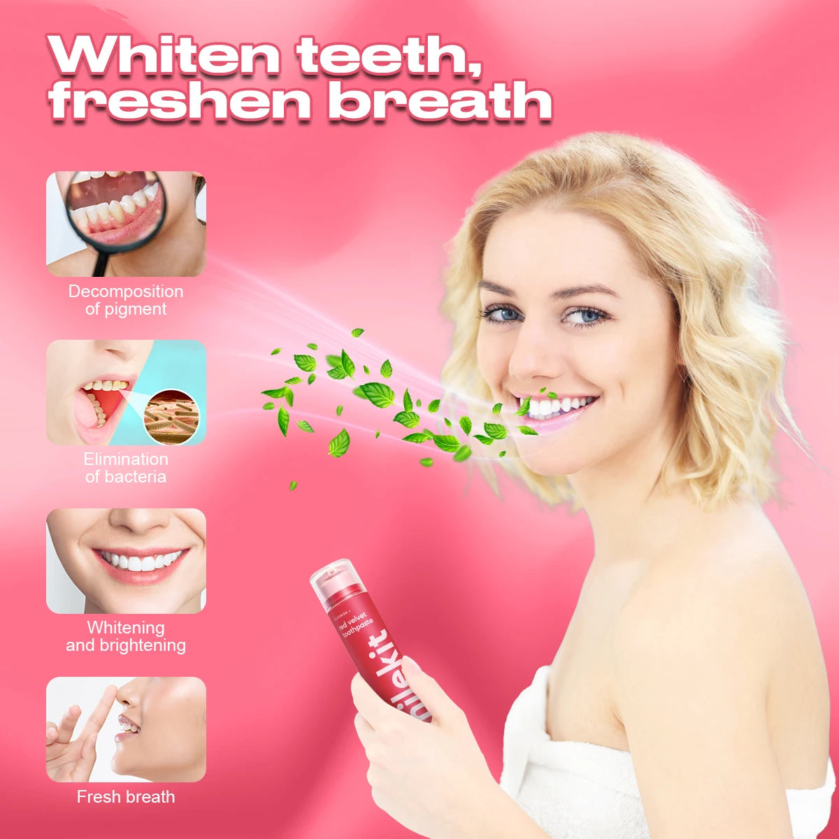New Teeth Whitening Toothpaste Dental Dentistry Teeth Whitener Professional Yellow Teeth Cleaning Bright White Repair 6 Flavors - Scalpx
