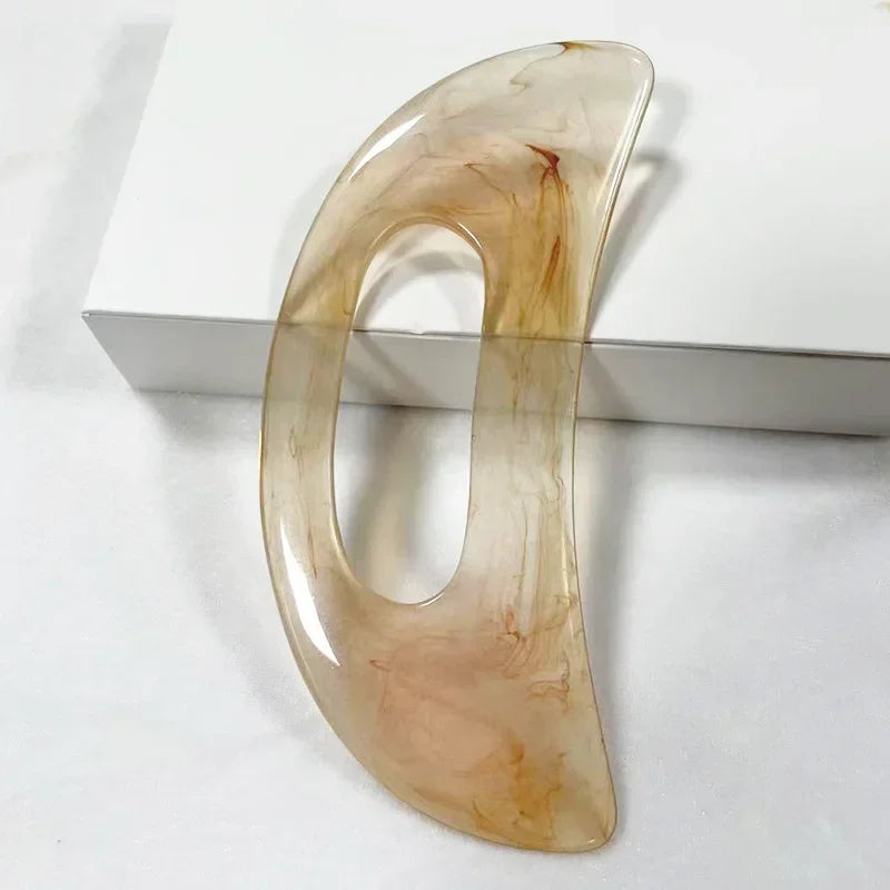 Guasha Board Resin Beeswax Massager Scraper Chinese Gua Sha Tool For Face Neck Back Body Acupuncture Pressure Massage Therapy - Scalpx