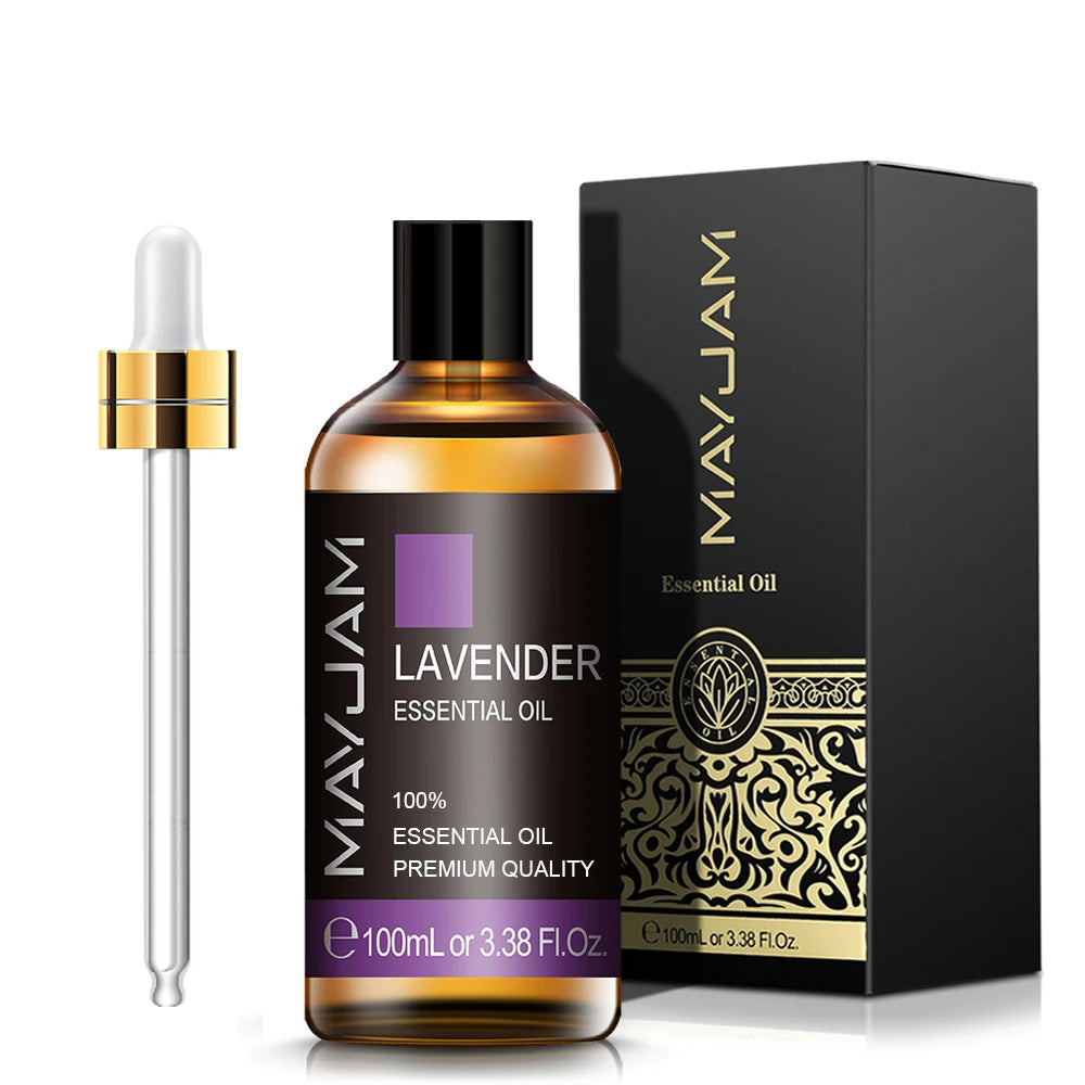 100ml Lavender Essential Oil Pure Natural Essential Oils for Help Sleeping Relaxing Diffuser Aroma Oil Rose Bergamot Ylang Ylang - ScalpX