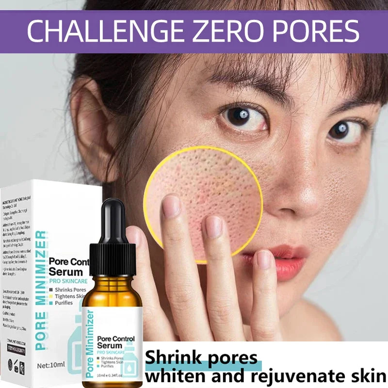Pore Shrinking Serum Removing Big Pore Repairing Minimizing Facial Pores Oil Control Smoothing Tightening Skin Care Beauty - Scalpx