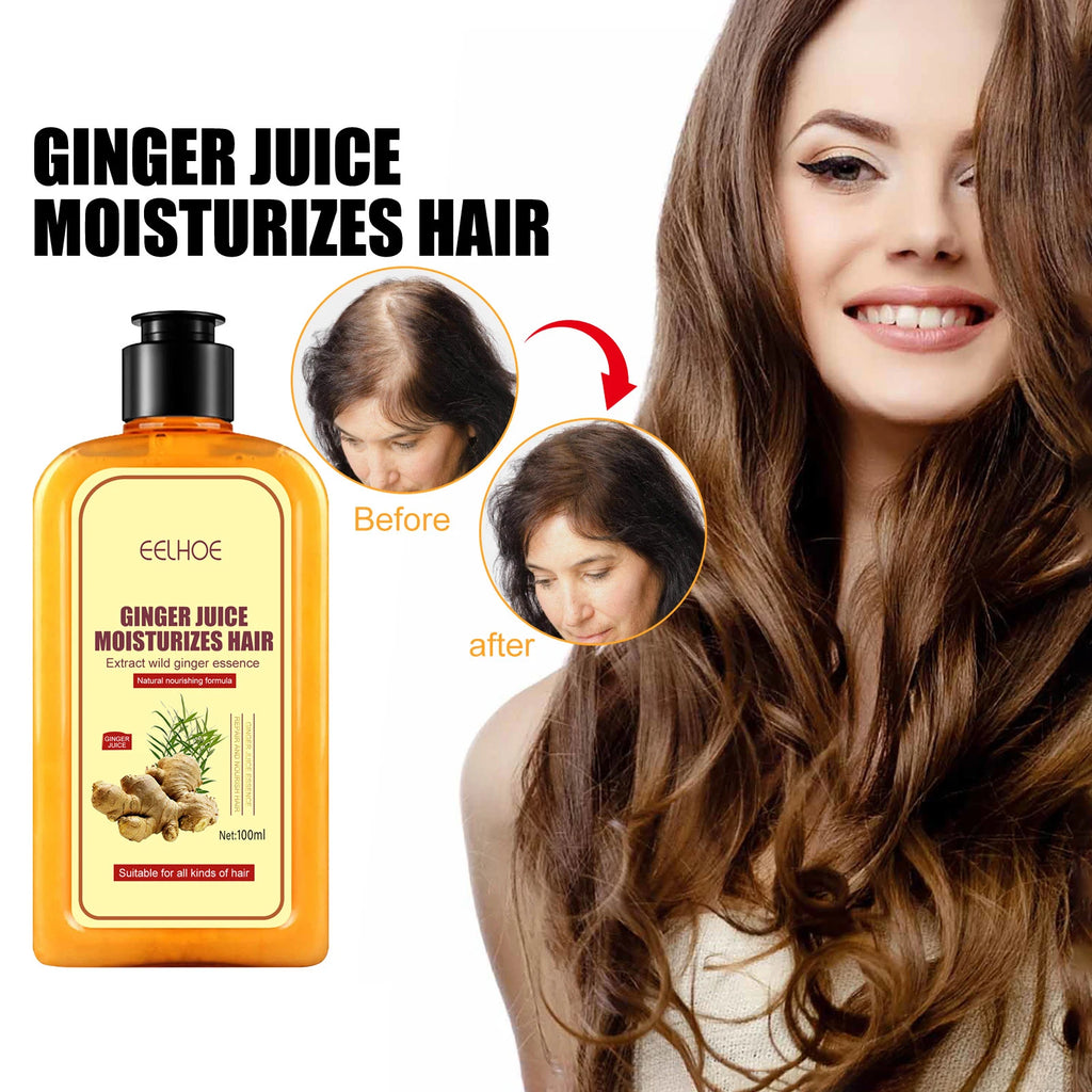 Ginger Hair Regrowth Shampoo Hair Loss Improve Dry Forked Hair Cleansing Dandruff Scalp growth Anti-Hair Loss Hair Shampoo - Scalpx