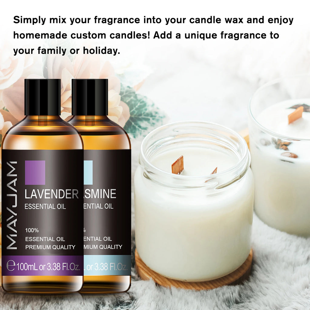 100ml Lavender Essential Oil Pure Natural Essential Oils for Help Sleeping Relaxing Diffuser Aroma Oil Rose Bergamot Ylang Ylang - ScalpX