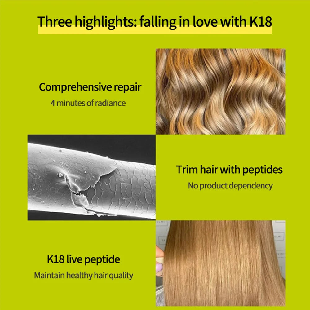 K18 Repair Hair Mask Damage Leave-In Molecular Restore Soft hair Deep Repair Keratin & Scalp Treatment Hair Care Condition - Scalpx