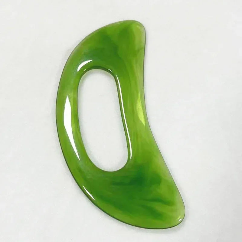 Guasha Board Resin Beeswax Massager Scraper Chinese Gua Sha Tool For Face Neck Back Body Acupuncture Pressure Massage Therapy - Scalpx