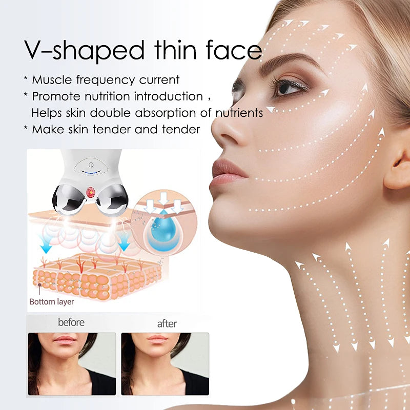 KinseiBeauty microcurrent Massager face lift skin care tool Skin Tightening lifting facial wrinkle remover toning Beauty Massage - Scalpx