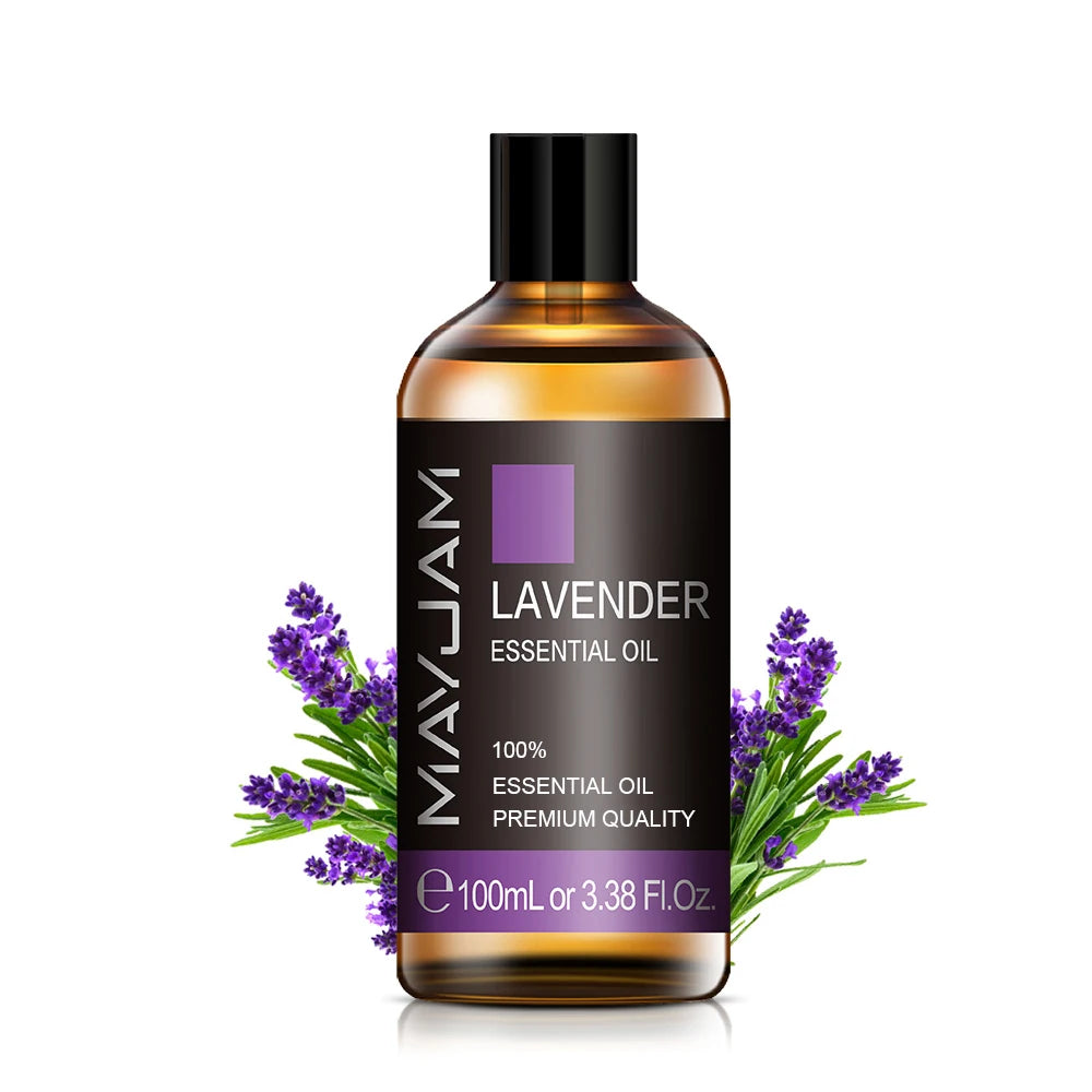 100ml Lavender Essential Oil Pure Natural Essential Oils for Help Sleeping Relaxing Diffuser Aroma Oil Rose Bergamot Ylang Ylang - ScalpX