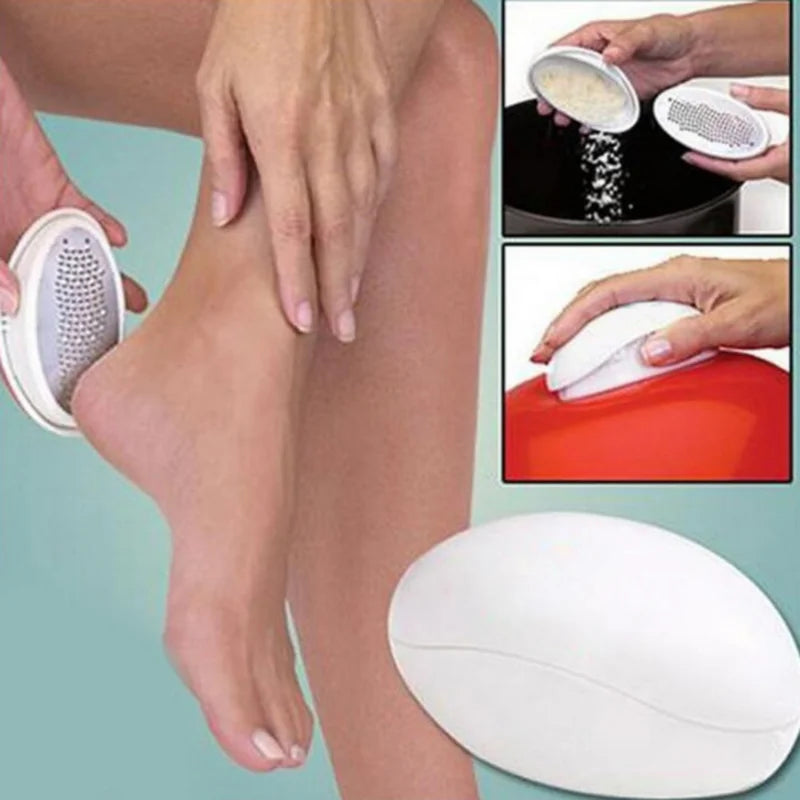Fashion Foot Grinder Care Tool Home Use Massage Exfoliate Oval Egg Shape Pedicure Foot File Callus Cuticle Dead Skin Remover - Scalpx