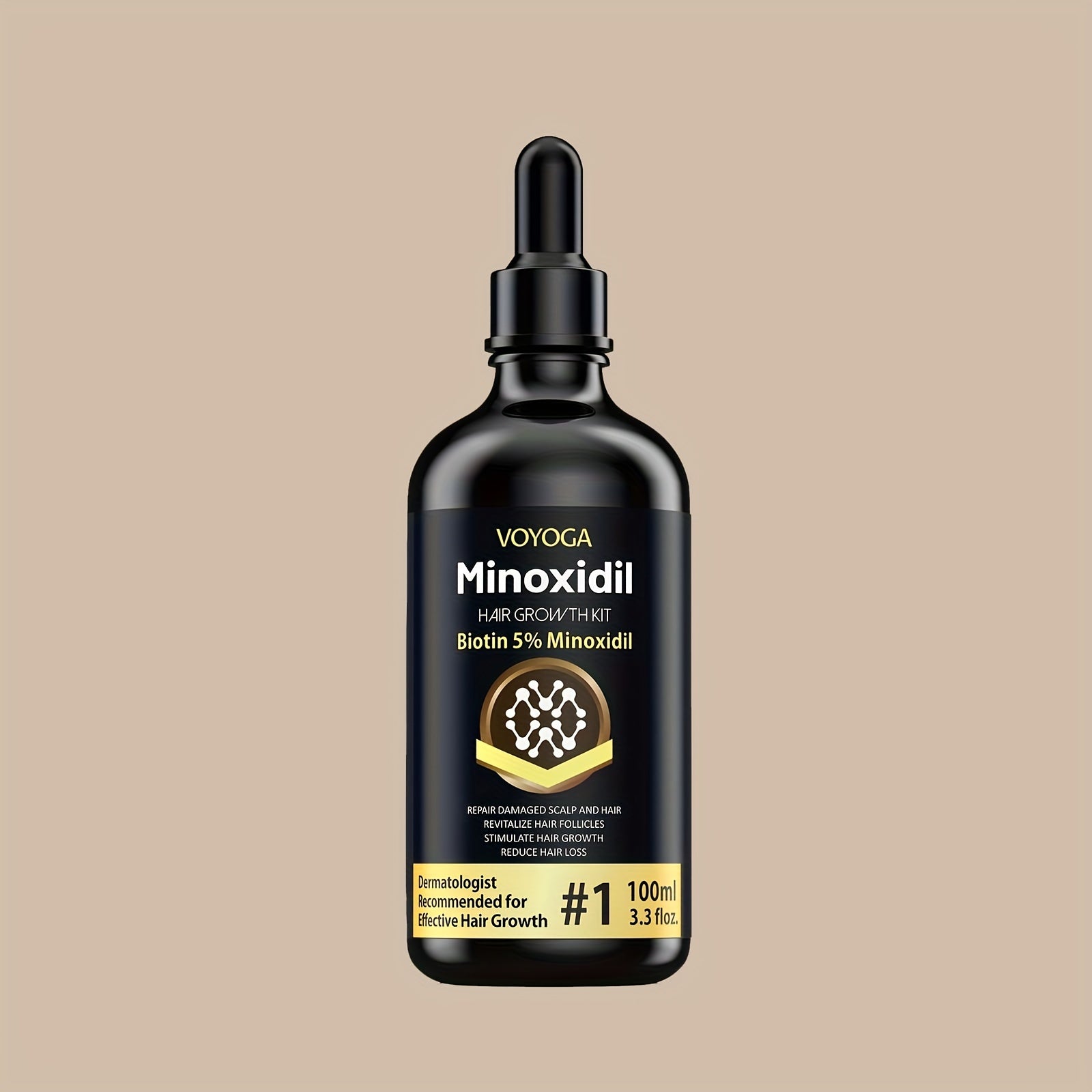5% Minoxidil for Men and Women Hair Growth Oil, Biotin Hair Growth Serum Hair Regrowth Treatment for Scalp Hair Loss Hair Thinning, Natural Hair Growth for Thicker Longer Fuller Healthier Hair 3.3oz - ScalpX